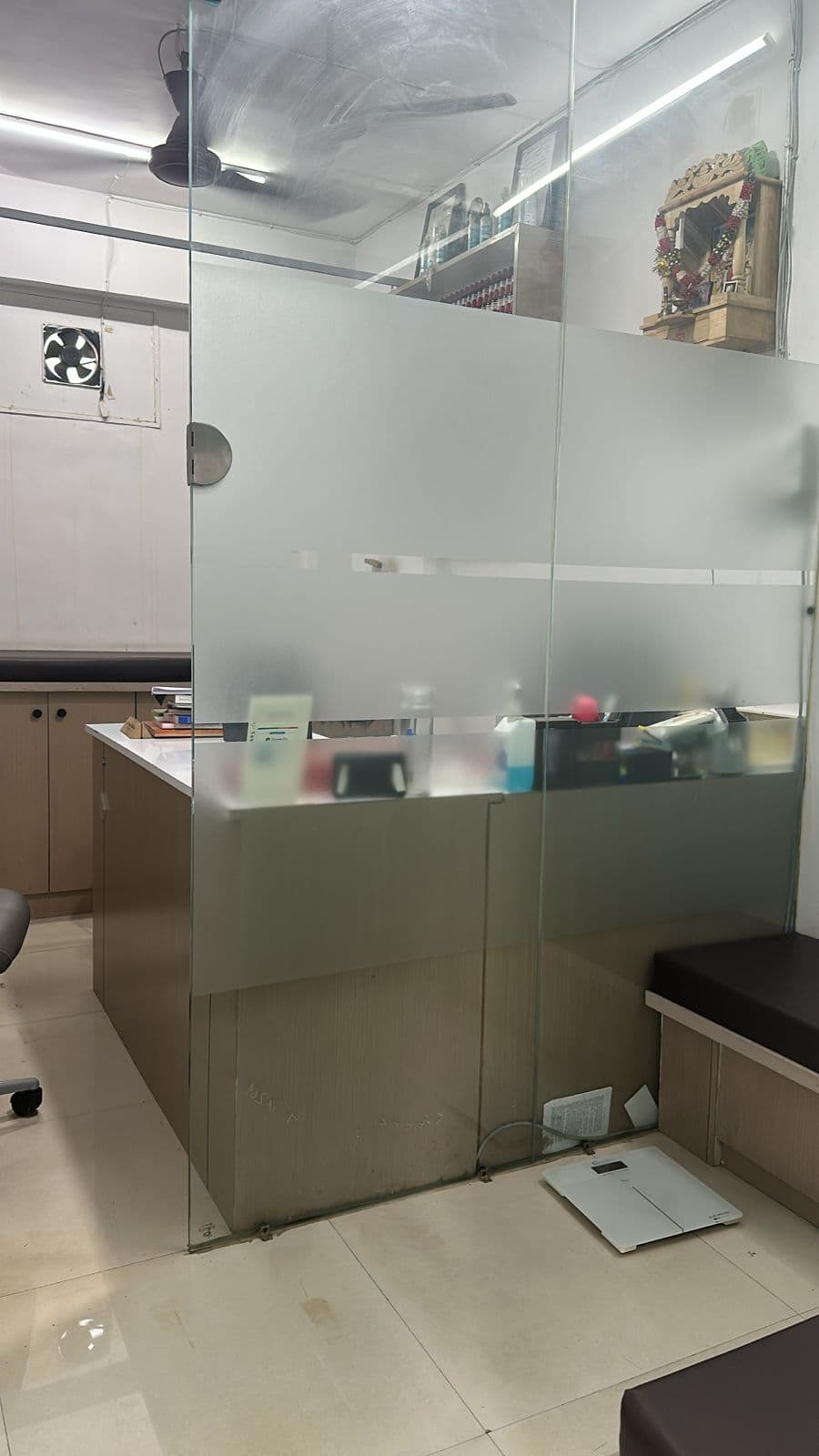 Aastha Homeopathy clinic — treatment room